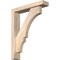 Ekena Millwork Balboa Block Smooth Bracket w/ Offset Brace, Douglas Fir, 3 1/2"W x 16"D x 20"H BKT0402X16X20BOA05SDF - alternate 1
